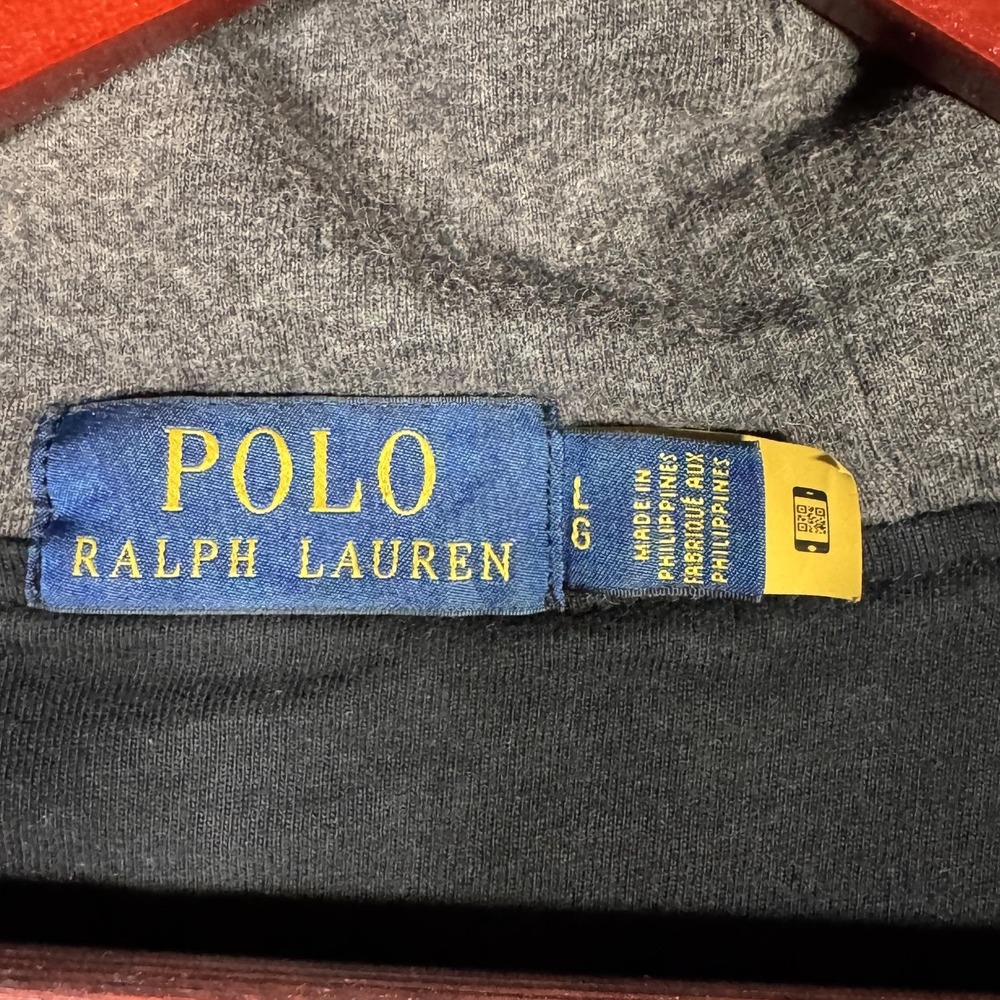 Polo Ralph Lauren Hoodie Mens L Black RL Tigers 1967 Varsity Snap Fleece Jacket - Picture 4 of 11